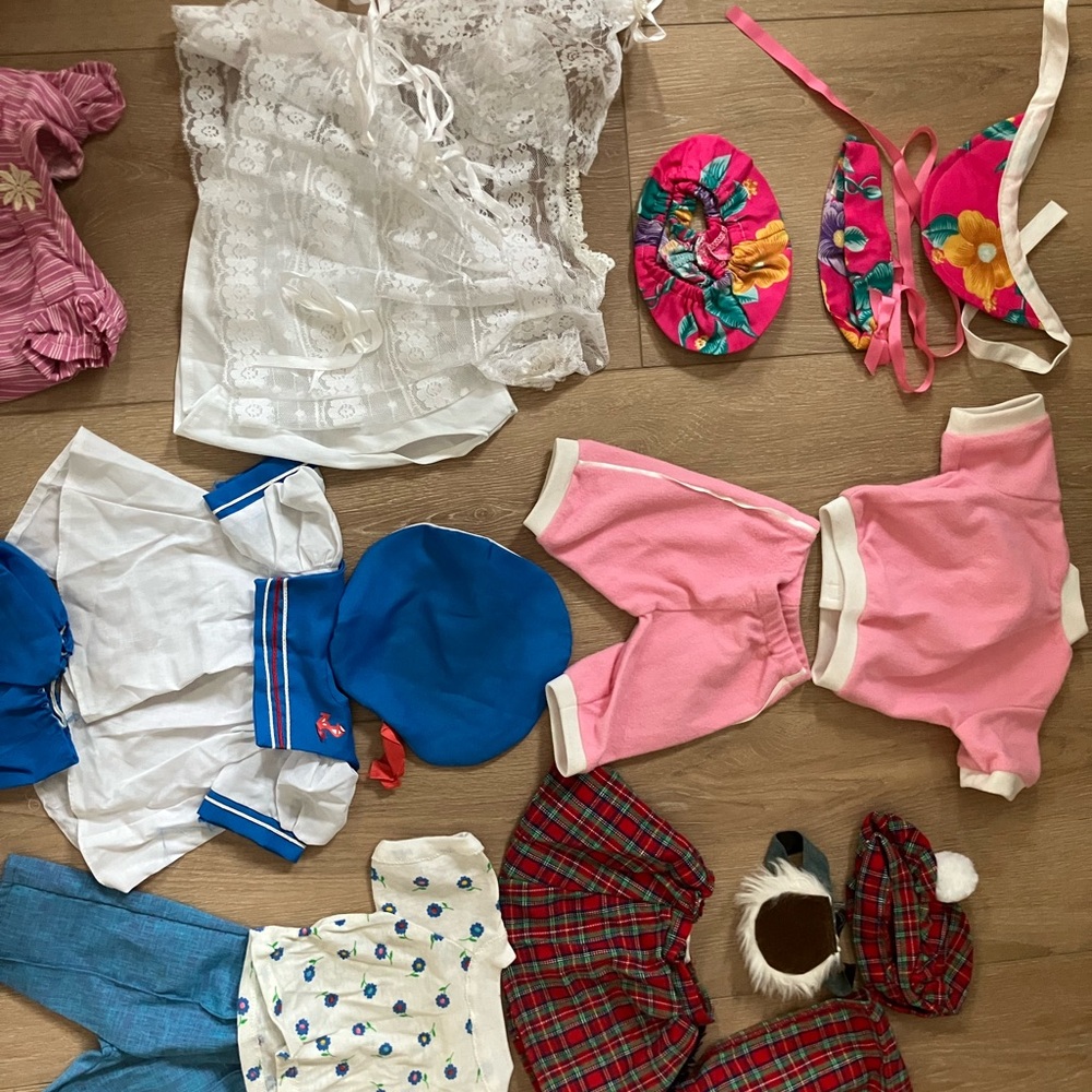 Assorted Doll Clothing Set - Pink, Blue, White
